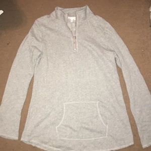 grey victoria secret sweat shirt